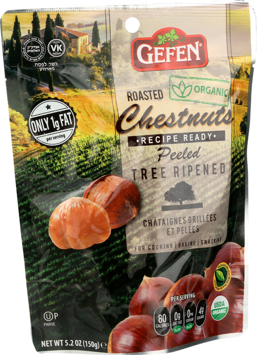 Roasted Chestnuts Whole Peeled, Org, 5.2 oz