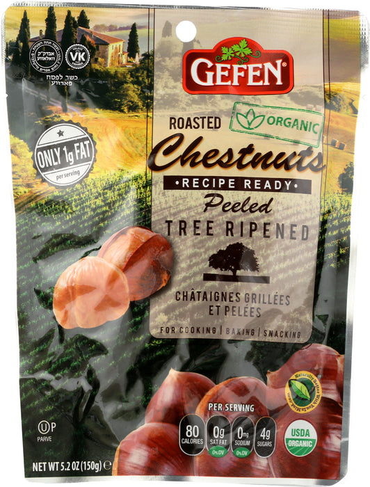 Roasted Chestnuts Whole Peeled, Org, 5.2 oz