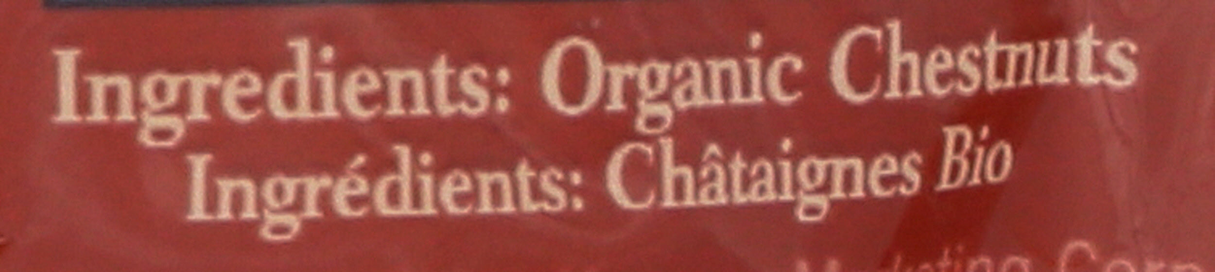 Roasted Chestnuts Whole Peeled, Org, 5.2 oz