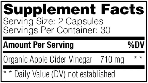 Apple Cider Vinegar, 120 cap