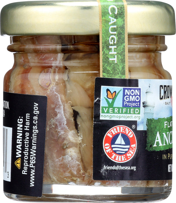 Anchovies Flat Fillets, Wild, 1.5 oz