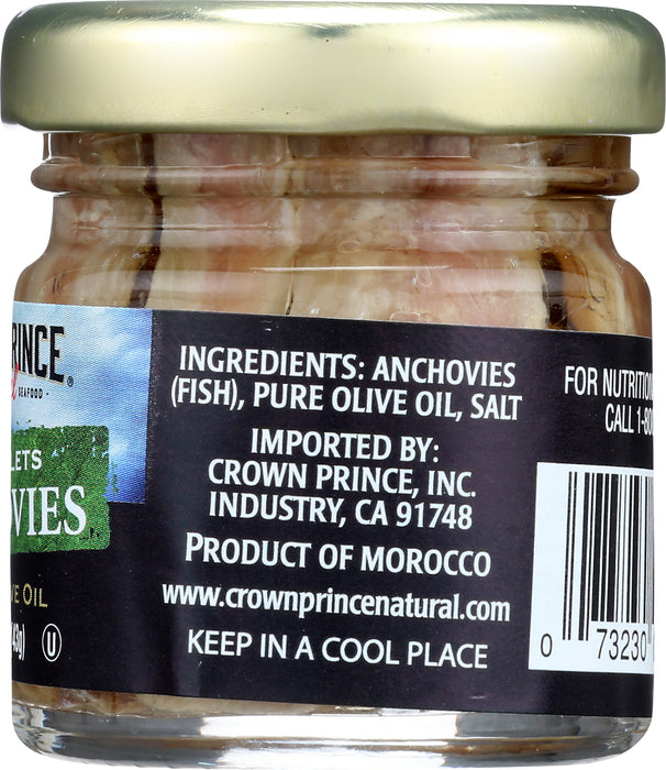 Anchovies Flat Fillets, Wild, 1.5 oz