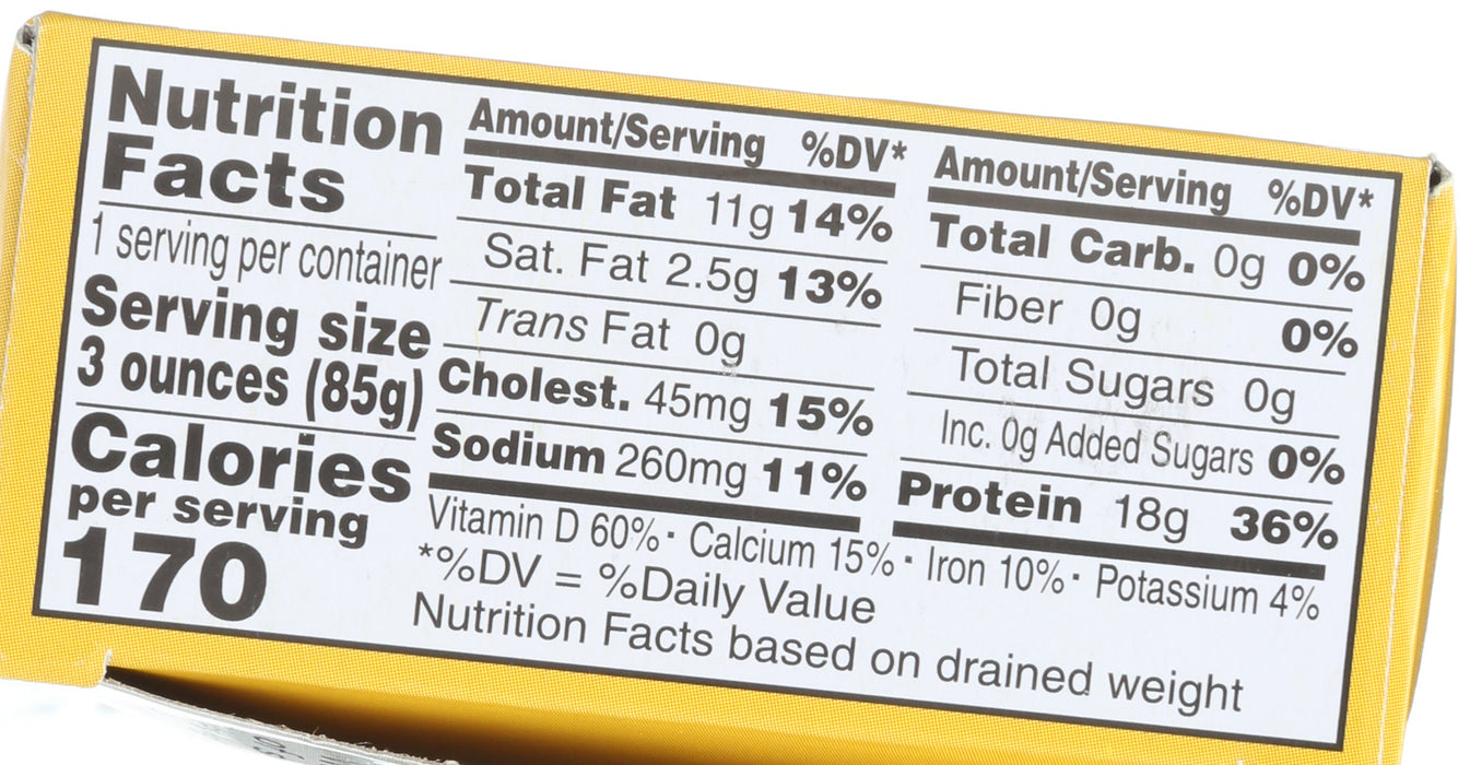 Wild Sardines in EVOO With Lemon, 4.4 oz