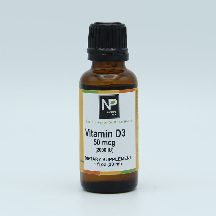 Vitamin D3 50 mcg (2000 IU), Unflavor, 1 fl oz