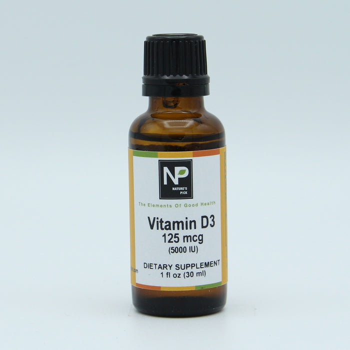 Vitamin D3 125 mcg (5000 IU), Unflavor, 1 fl oz