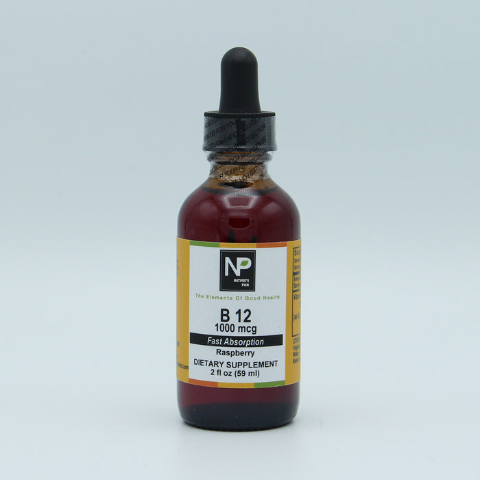 Vitamin B12 1000 mcg, Raspberry, 2 fl oz