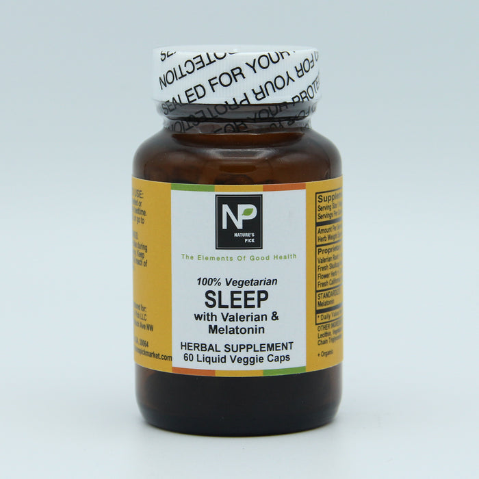 Sleep with Valerian & Melatonin, 60 liq vcap