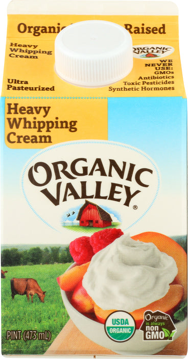 Heavy Whipping Cream UHT, Org, 16 fl oz