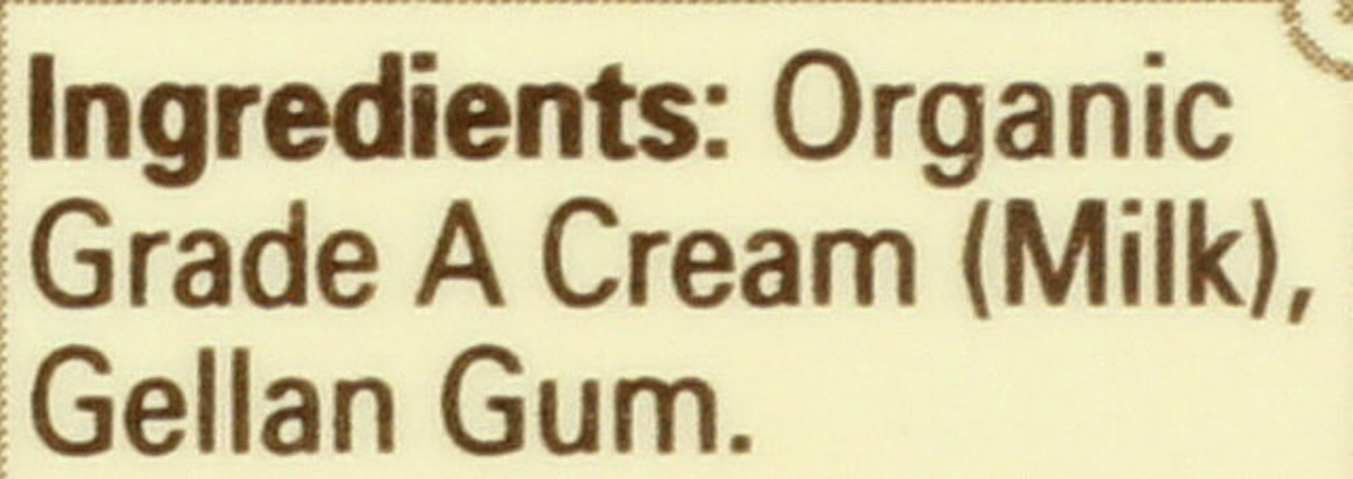 Heavy Whipping Cream UHT, Org, 16 fl oz