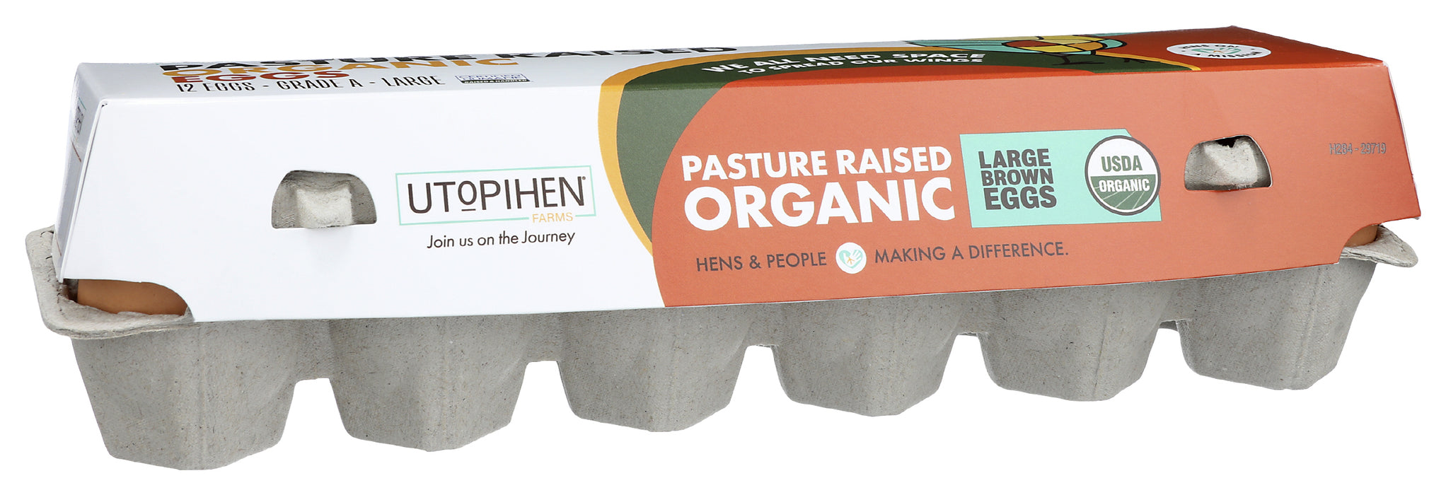 Large Brown Eggs Pasture Raised, Org, 1 doz