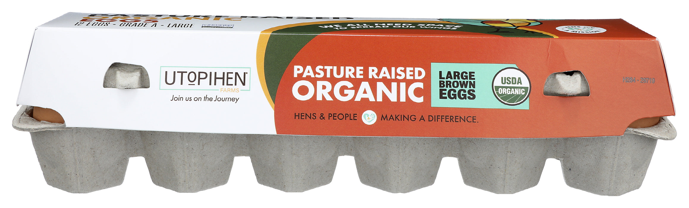 Large Brown Eggs Pasture Raised, Org, 1 doz