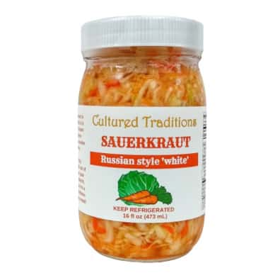 Russian Style White Sauerkraut, 16 floz