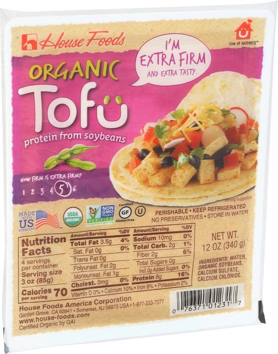 Extra Firm Tofu, Org, 12 oz