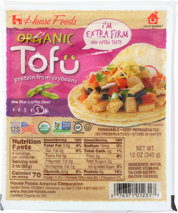 Extra Firm Tofu, Org, 12 oz