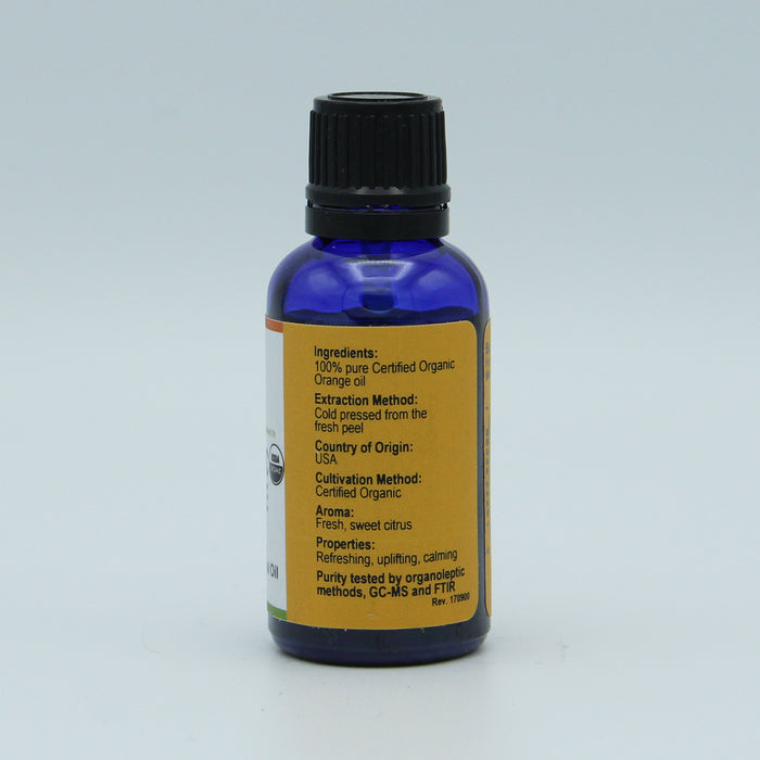 Organic Orange Sweet Essential Oil, 1 fl oz