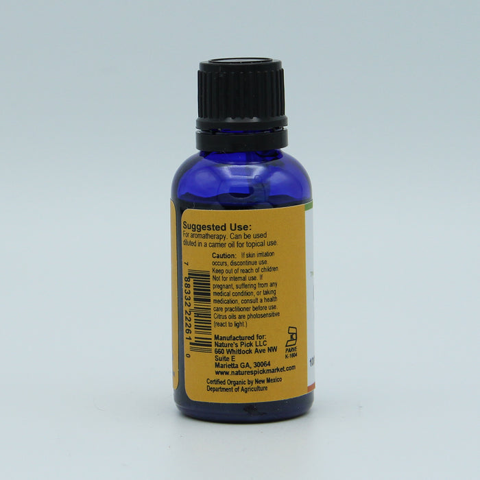 Organic Orange Sweet Essential Oil, 1 fl oz