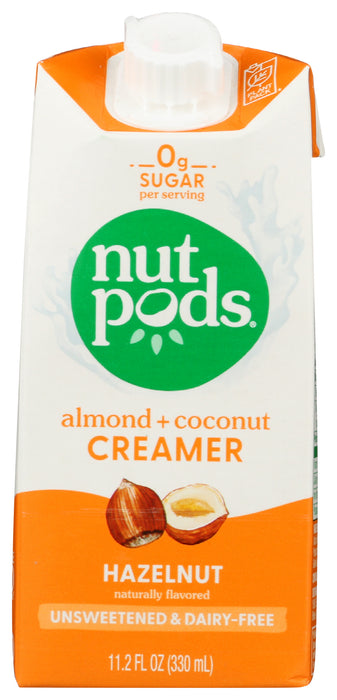 Almond Coconut Creamer Unsweetened, Hazelnut, DF, 11.2 floz