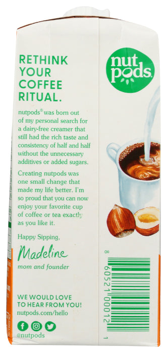 Almond Coconut Creamer Unsweetened, Hazelnut, DF, 11.2 floz