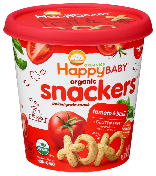 Snackers, Tomato & Basil, Org, 1.5 oz