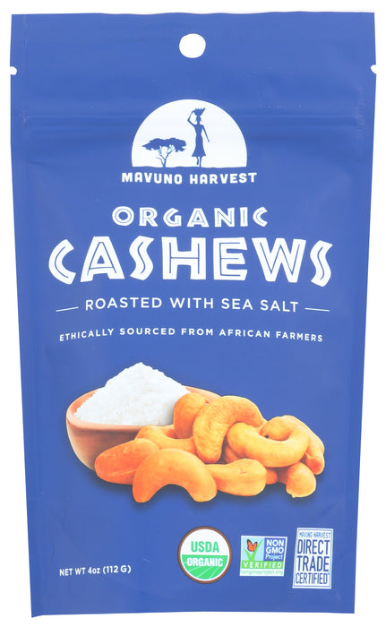 Roasted Cashews, Sea Salt Org, 4 oz