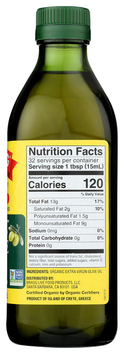 Extra Virgin Olive Oil, Org, 16 floz