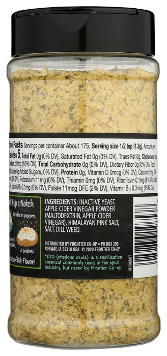 Nutritional Yeast, Dill & Vinegar, 8.01 oz