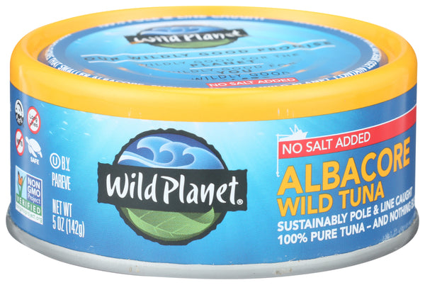 Wild Tuna Albacore, No Salt Added, 5 oz