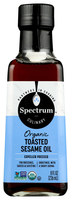 Toasted Sesame Oil Unrefined, Org, 8 fl oz