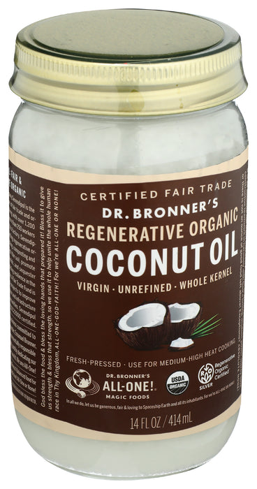 Whole Kernel Coconut Oil, Unrefined Org, 14 floz