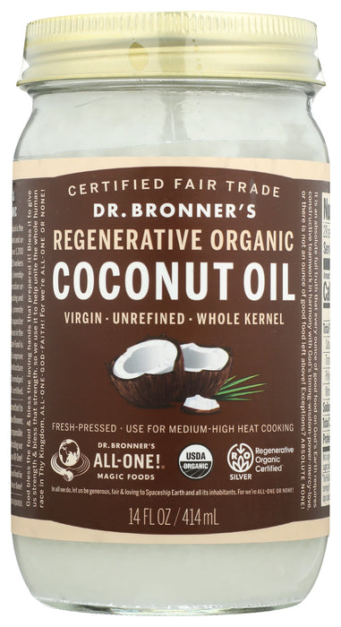 Whole Kernel Coconut Oil, Unrefined Org, 14 floz