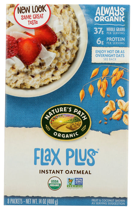 Flax Plus Oatmeal, Org, 14 oz