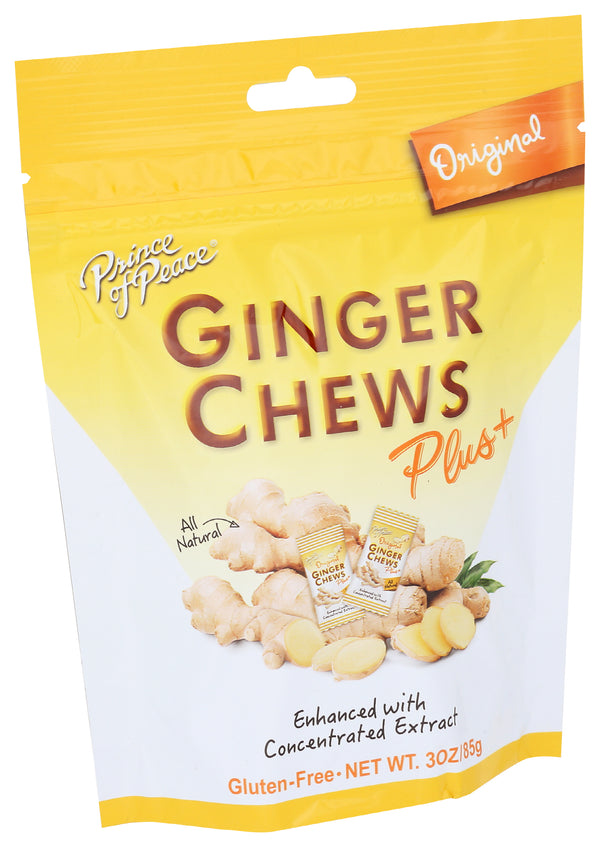 Ginger Chews Plus+, Original, 3 oz