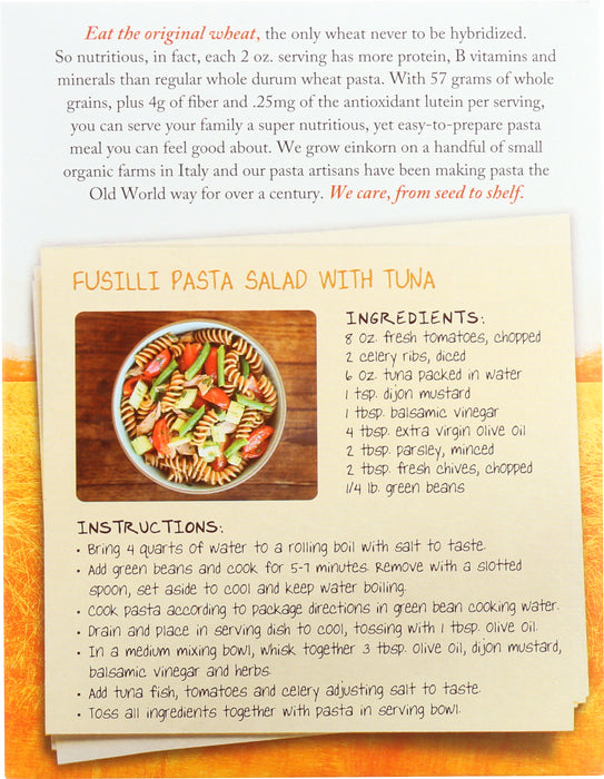Einkorn Fusilli, Org, 12 oz