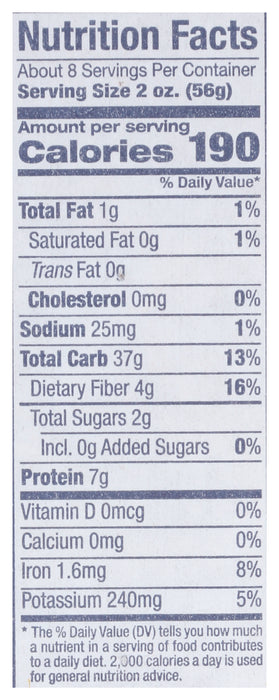 Orzo Whole Wheat Pasta, Org, 16 oz