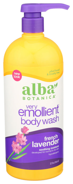 Very Emollient Bath & Shower Gel, Lavender, 32 oz