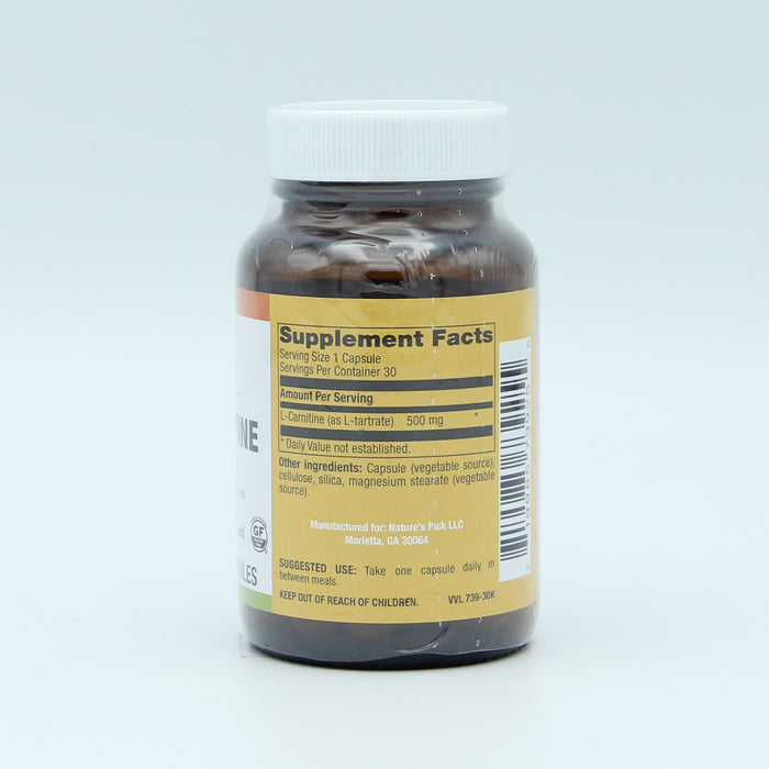 L-Carnitine 500mg, 30 vcap