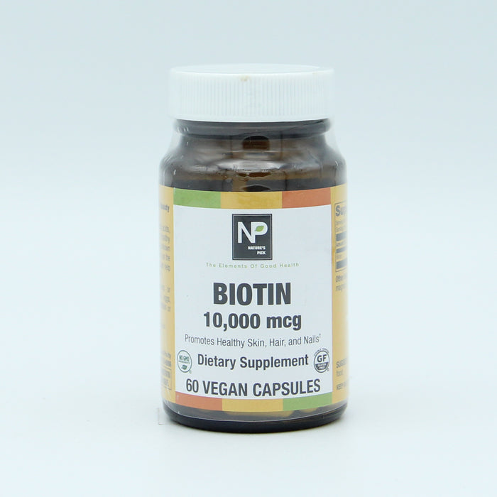 Biotin 10,000mcg, 60 vcap