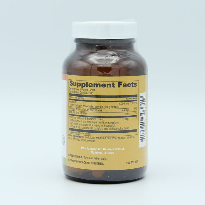 Acid Free Vitamin C 1000mg, 60 vtab