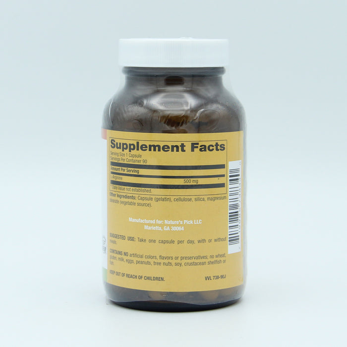 L-Arginine 500mg, 90 cap