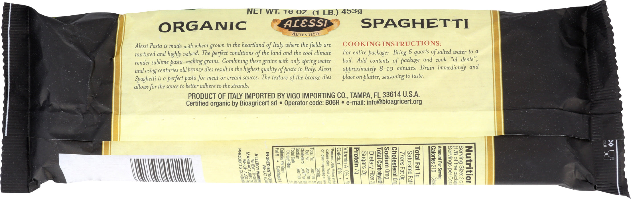 Spaghetti Alla Chitarra Pasta, Org, 16 oz