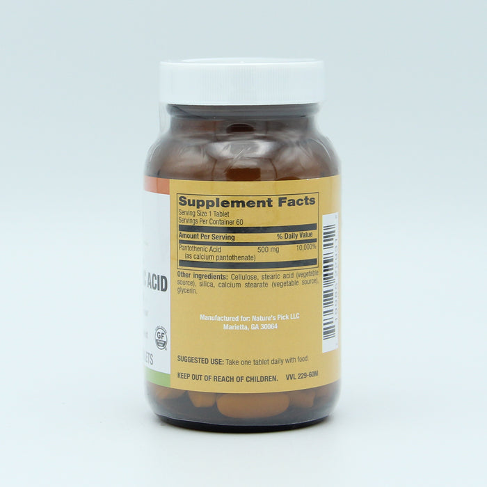 Pantothenic Acid 500 mg, PR, 60 vtab