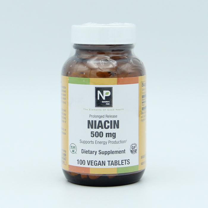 Niacin 500 mg, PR, 100 vtab