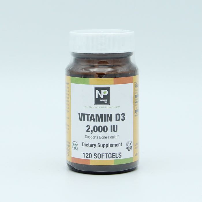 Vitamin D3 50 mcg (2,000 IU), 120 sgel