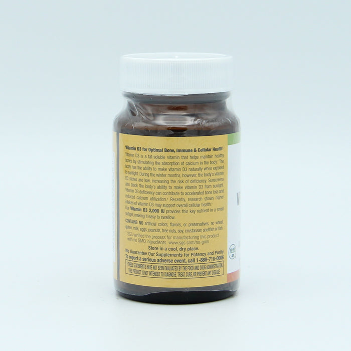 Vitamin D3 50 mcg (2,000 IU), 120 sgel