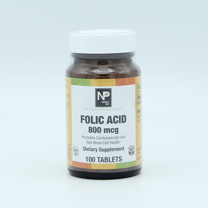 Folic Acid 800 mcg, 100 tab