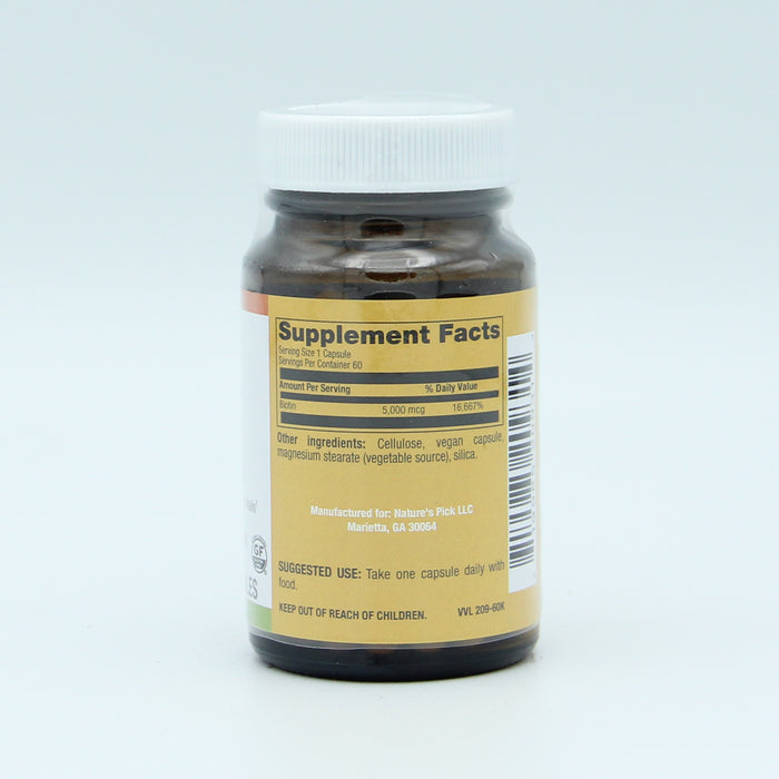 Biotin 5000 mcg, 60 vcap