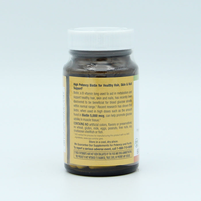 Biotin 5000 mcg, 60 vcap