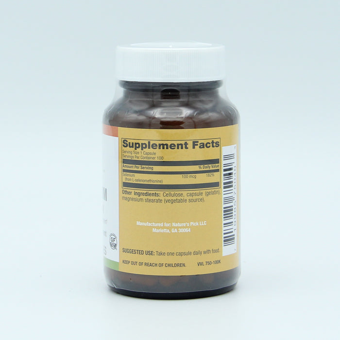 Selenium 100 mcg, 100 cap