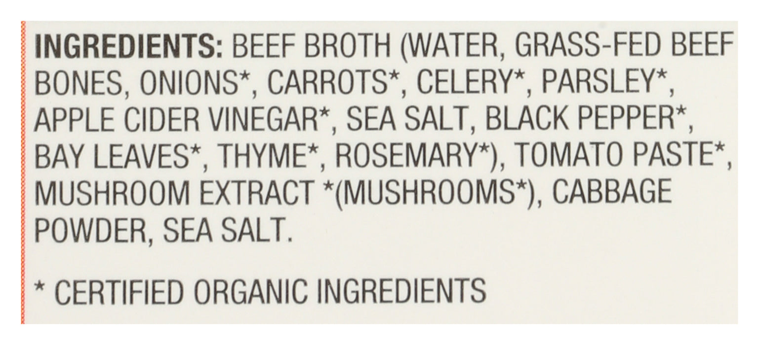 Beef Broth - Low Sodium, Grass Fed, 32 oz