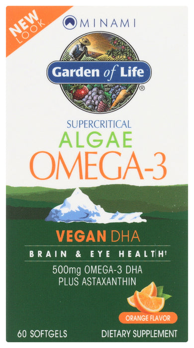Minami Algae Omega-3, Vegan DHA, 60 cap